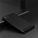 MOFI JK TPU Series-1 for Xiaomi Redmi Note 11 4G (Qualcomm) / Redmi Note 11S 4G Case Soft TPU Brushed Carbon Fiber Back Design Light Cover