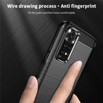 MOFI JK TPU Series-1 for Xiaomi Redmi Note 11 4G (Qualcomm) / Redmi Note 11S 4G Case Soft TPU Brushed Carbon Fiber Back Design Light Cover