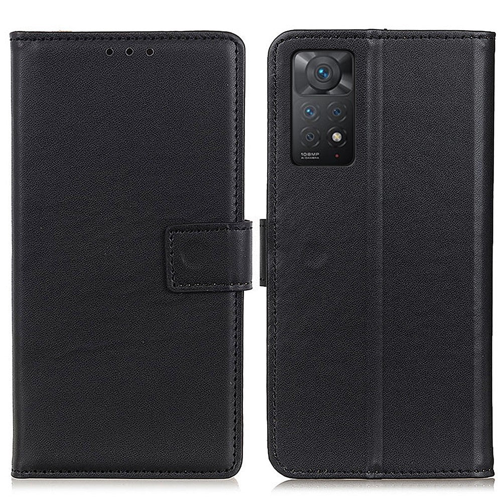 Xiaomi Redmi Note 12 Pro 4G / 11 Pro 4G (MediaTek) / Note 11 Pro 5G (Qualcomm) Texturerat PU-läder + TPU Heltäckande mobilskal Stativ Plånboksfodral
