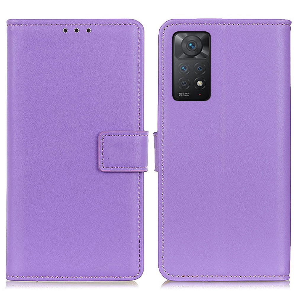 Xiaomi Redmi Note 12 Pro 4G / 11 Pro 4G (MediaTek) / Note 11 Pro 5G (Qualcomm) Texturerat PU-läder + TPU Heltäckande mobilskal Stativ Plånboksfodral
