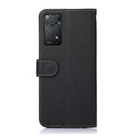 KHAZNEH For Xiaomi Redmi Note 12 Pro 4G / 11 Pro 4G (MediaTek) / Note 11 Pro 5G (Qualcomm) PU Leather RFID Blocking Stand Case Litchi Texture Wallet Mobile Phone Cover