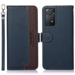 KHAZNEH For Xiaomi Redmi Note 12 Pro 4G / 11 Pro 4G (MediaTek) / Note 11 Pro 5G (Qualcomm) PU Leather RFID Blocking Stand Case Litchi Texture Wallet Mobile Phone Cover