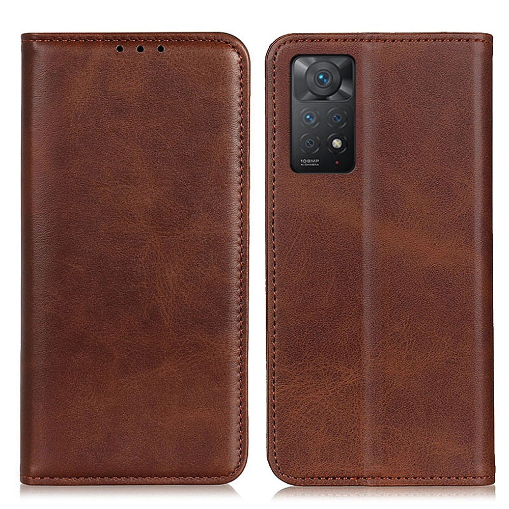 Xiaomi Redmi Note 12 Pro 4G / 11 Pro 4G (MediaTek) / Note 11 Pro 5G (Qualcomm) Magnetiskt absorberande plånboksfodral Flip Book Stand Delat läder helkroppsskyddande fodral