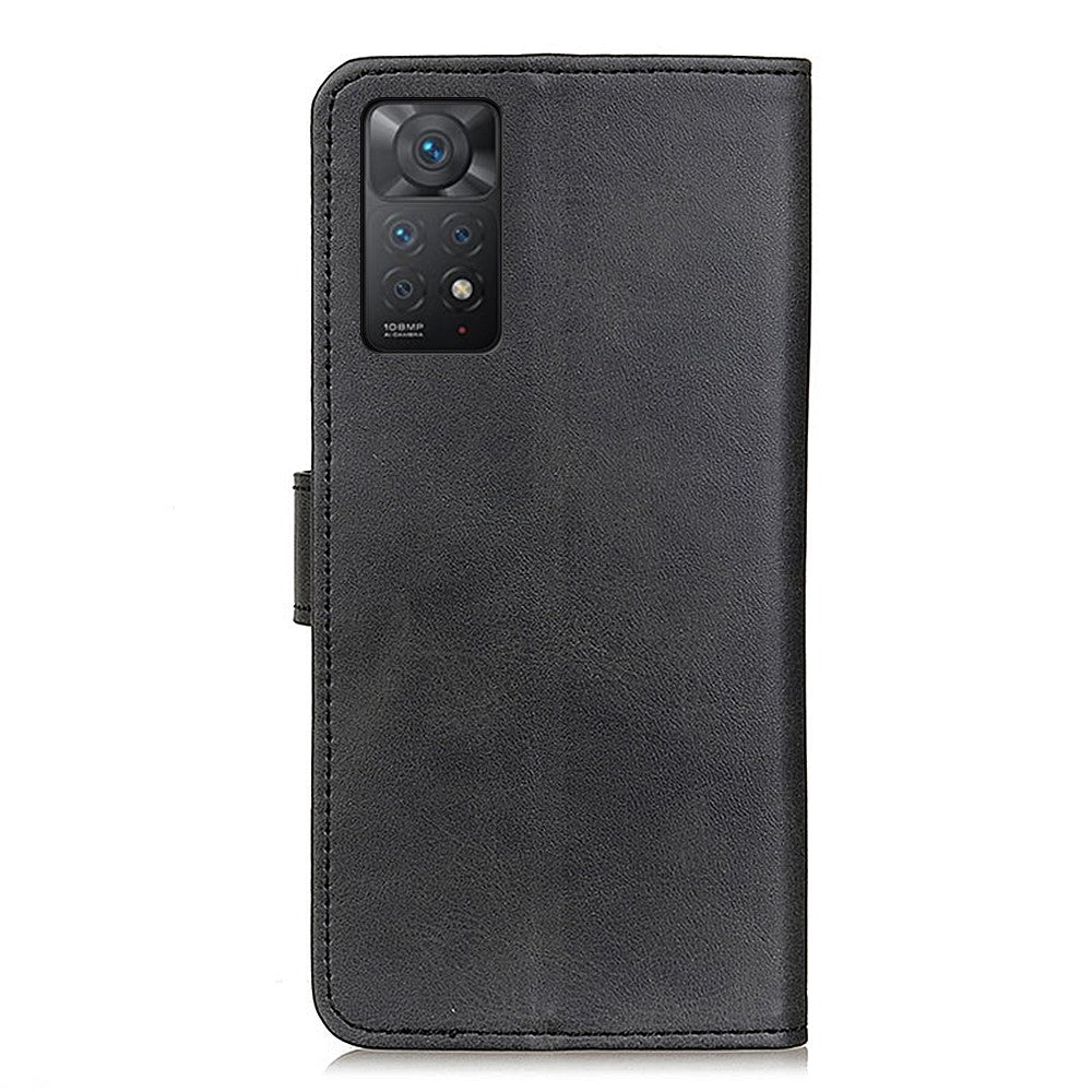 Xiaomi Redmi Note 12 Pro 4G / 11 Pro 4G (MediaTek) / Note 11 Pro 5G (Qualcomm) Texturerat PU-läderfodral med stativ, plånbok, magnetiskt fällbart fodral