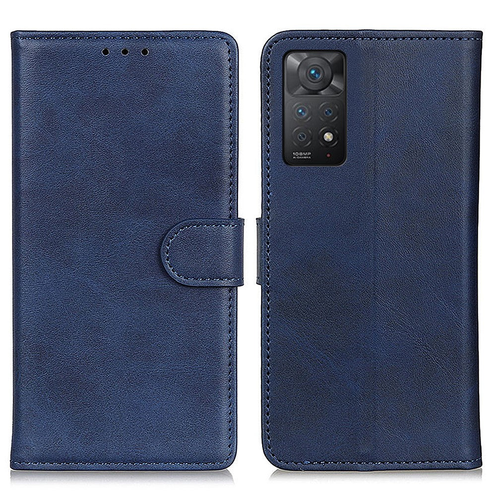 Xiaomi Redmi Note 12 Pro 4G / 11 Pro 4G (MediaTek) / Note 11 Pro 5G (Qualcomm) Texturerat PU-läderfodral med stativ, plånbok, magnetiskt fällbart fodral