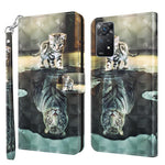 For Xiaomi Redmi Note 11S 4G / Redmi Note 11 4G (Qualcomm) 3D Creative Pattern Printing PU Leather Flip Wallet Case Stand Feature Bookstyle Magnetic Protective Cover with Strap