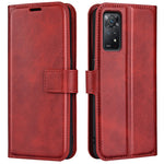 For Xiaomi Redmi Note 12 Pro 4G / 11 Pro 4G (MediaTek) / Note 11 Pro 5G (Qualcomm) Magnetic Clasp Textured PU Leather Cover Wallet Stand Phone Case