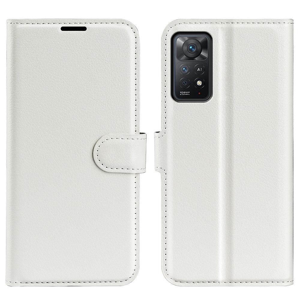 For Xiaomi Redmi Note 12 Pro 4G / 11 Pro 4G (Mediatek) / Note 11 Pro 5G (Qualcomm) Litchi Texture Wallet Stand PU Leather Phone Cover