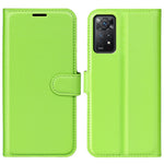 For Xiaomi Redmi Note 12 Pro 4G / 11 Pro 4G (Mediatek) / Note 11 Pro 5G (Qualcomm) Litchi Texture Wallet Stand PU Leather Phone Cover