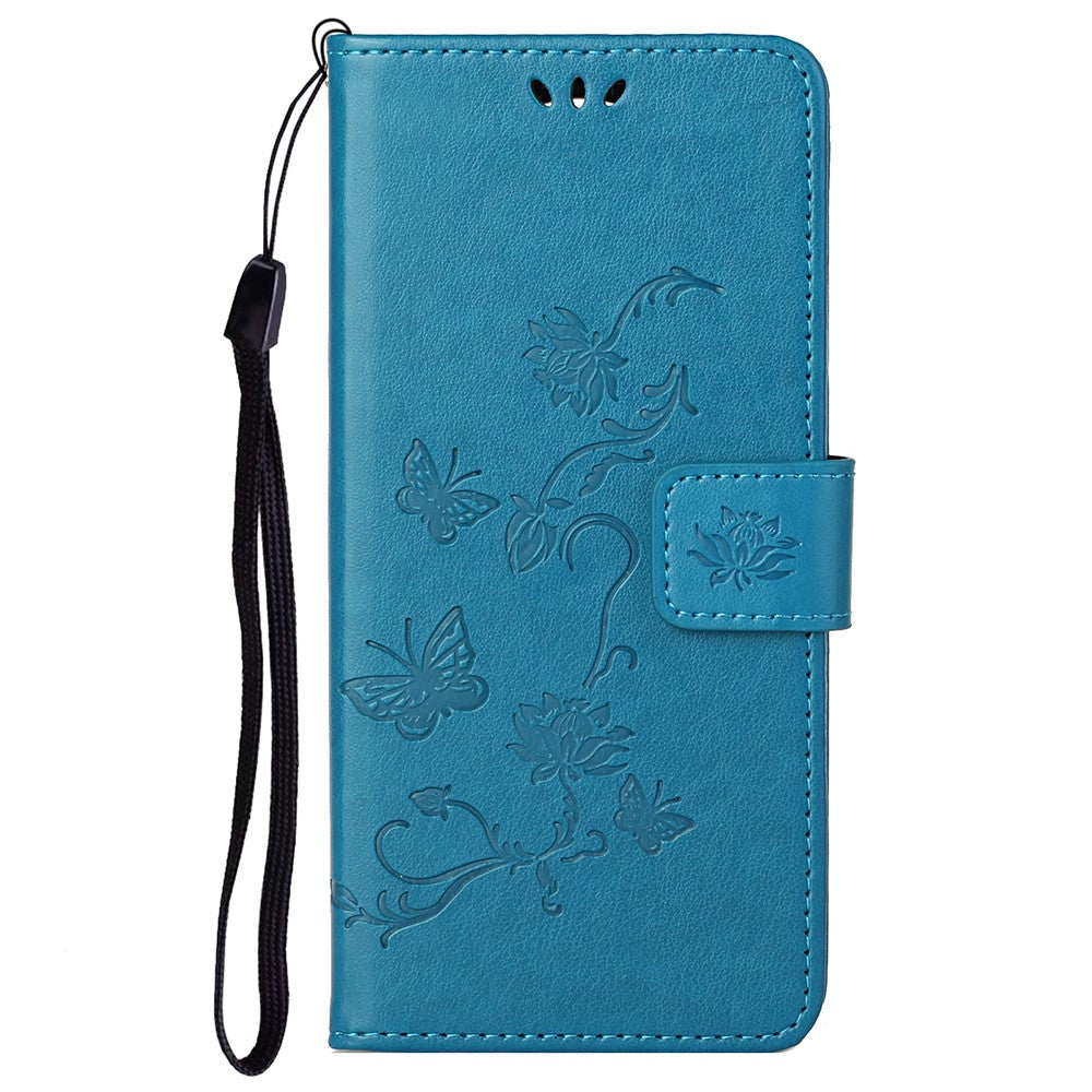 For Xiaomi Redmi Note 12 Pro 4G / 11 Pro 4G (MediaTek) / Note 11 Pro 5G (Qualcomm) Imprinting Butterfly Flower Wallet Cover PU Leather Stand Phone Case
