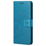 For Xiaomi Redmi Note 12 Pro 4G / 11 Pro 4G (MediaTek) / Note 11 Pro 5G (Qualcomm) Imprinting Butterfly Flower Wallet Cover PU Leather Stand Phone Case