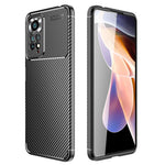 For Xiaomi Redmi Note 11 Pro 4G (MediaTek) / Redmi Note 11 Pro 5G (Qualcomm) TPU Precise Cutout Case Carbon Fiber Texture Anti-Scratch Fingerprint-Resistant Cover