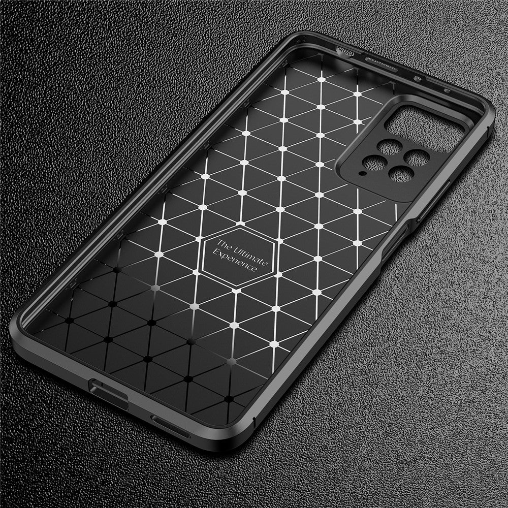 For Xiaomi Redmi Note 11 Pro 4G (MediaTek) / Redmi Note 11 Pro 5G (Qualcomm) TPU Precise Cutout Case Carbon Fiber Texture Anti-Scratch Fingerprint-Resistant Cover