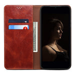 For Xiaomi 12/12X/12S 5G Wallet Phone Case Magnetic Absorption Waxy Crazy Horse Texture PU Leather Stand Phone Cover