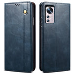 Xiaomi 12/12X/12S 5G plånboksfodral magnetiskt absorberande vaxartad galen häststruktur PU-läder stativfodral