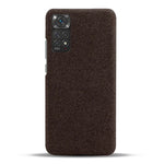 For Xiaomi Redmi Note 11S 4G/Note 11 4G (Qualcomm) Anti-fall Hard PC Phone Case Solid Color Cloth Texture Protective Shell