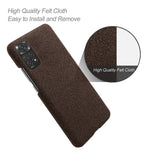 For Xiaomi Redmi Note 11S 4G/Note 11 4G (Qualcomm) Anti-fall Hard PC Phone Case Solid Color Cloth Texture Protective Shell
