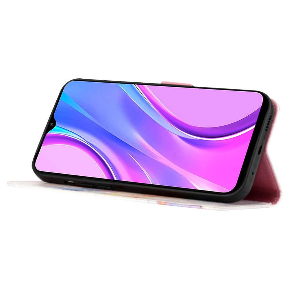 YB Pattern Printing Leather Series-5 for Xiaomi 12 Pro 5G/12S Pro 5G/12 Pro (Dimensity) 5G PU Leather Book Wallet Case Stand Feature Marble Pattern Magnetic Flip Wrist Strap Phone Cover