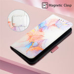 YB Pattern Printing Leather Series-5 for Xiaomi 12 Pro 5G/12S Pro 5G/12 Pro (Dimensity) 5G PU Leather Book Wallet Case Stand Feature Marble Pattern Magnetic Flip Wrist Strap Phone Cover
