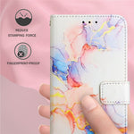 YB Pattern Printing Leather Series-5 for Xiaomi 12 Pro 5G/12S Pro 5G/12 Pro (Dimensity) 5G PU Leather Book Wallet Case Stand Feature Marble Pattern Magnetic Flip Wrist Strap Phone Cover