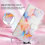 YB Pattern Printing Leather Series-5 for Xiaomi 12 Pro 5G/12S Pro 5G/12 Pro (Dimensity) 5G PU Leather Book Wallet Case Stand Feature Marble Pattern Magnetic Flip Wrist Strap Phone Cover