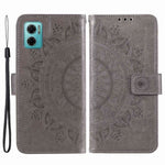 Xiaomi Redmi Note 11E 5G / Redmi 10 5G / Redmi 10 Prime+ 5G Anti-kollisions plånboksfodral med stativ och tryckt mandala, PU-läder, flipfodral