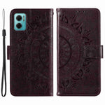 Xiaomi Redmi Note 11E 5G / Redmi 10 5G / Redmi 10 Prime+ 5G Anti-kollisions plånboksfodral med stativ och tryckt mandala, PU-läder, flipfodral