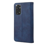 Xiaomi Redmi Note 11 4G (Qualcomm)/Redmi Note 11S 4G, hudvenlig overflade, fingeraftryksbeskyttende mobilstativ, stødsikkert pungcover, lædercover