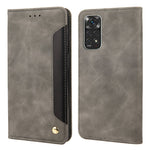 Xiaomi Redmi Note 11 4G (Qualcomm)/Redmi Note 11S 4G, hudvenlig overflade, fingeraftryksbeskyttende mobilstativ, stødsikkert pungcover, lædercover