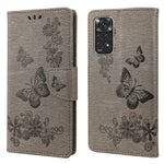 For Xiaomi Redmi Note 11 4G (Qualcomm)/Redmi Note 11S 4G Smart Phone Shell Imprinted Big Butterflies Leather Mobile Phone Case Wallet Stand Covering