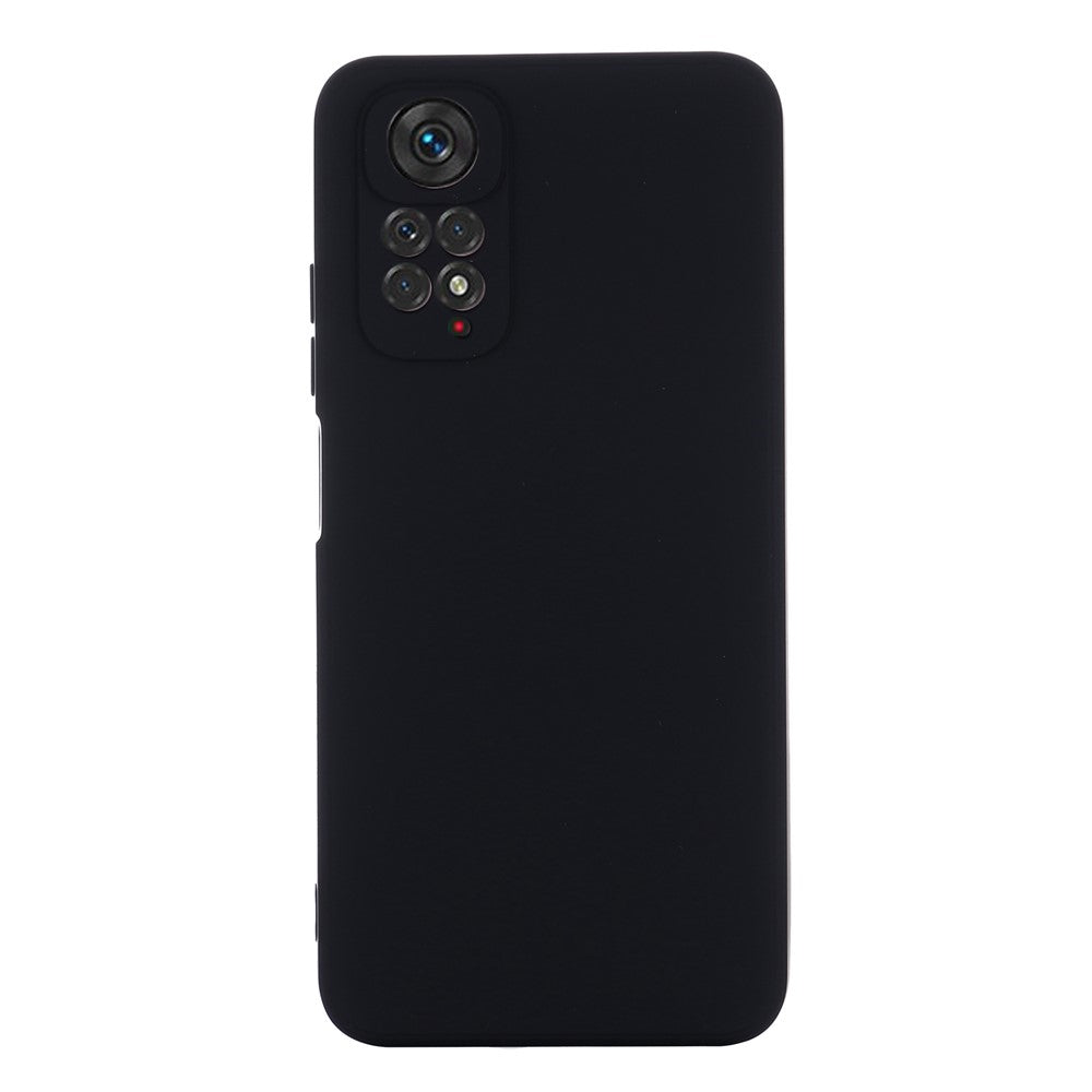 For Xiaomi Redmi Note 11S 4G / Redmi Note 11 4G (Qualcomm) Liquid Silicone Phone Case Silky-Soft Anti-Scratch Protective Cover with Strap
