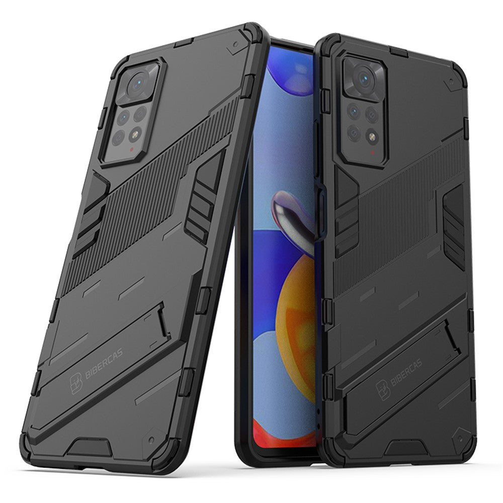 Xiaomi Redmi Note 12 Pro 4G / 11 Pro 4G (MediaTek) / Note 11 Pro 5G (Qualcomm) Hårt PC + Mjukt TPU Stativ mobilskal