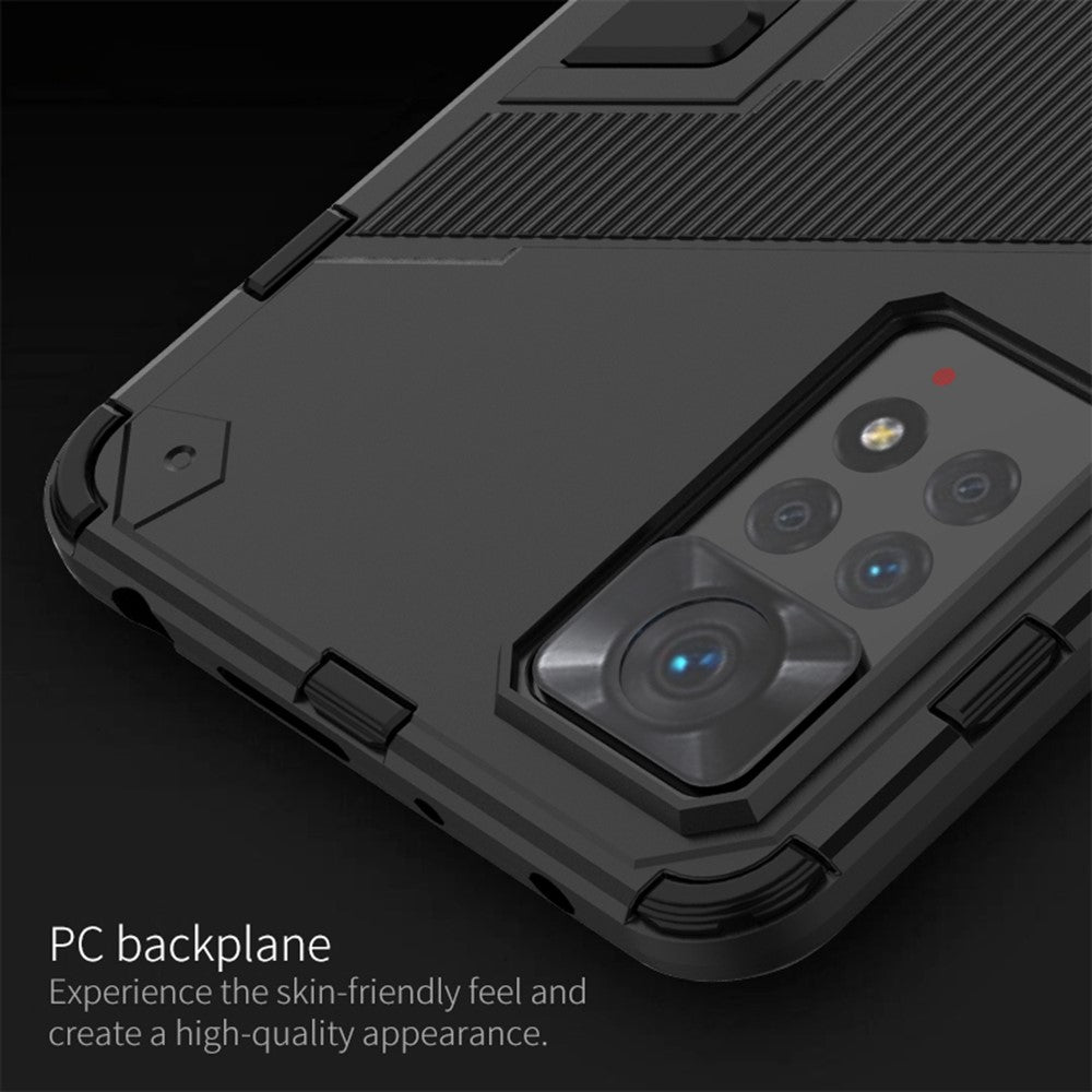 Xiaomi Redmi Note 12 Pro 4G / 11 Pro 4G (MediaTek) / Note 11 Pro 5G (Qualcomm) Hårt PC + Mjukt TPU Stativ mobilskal