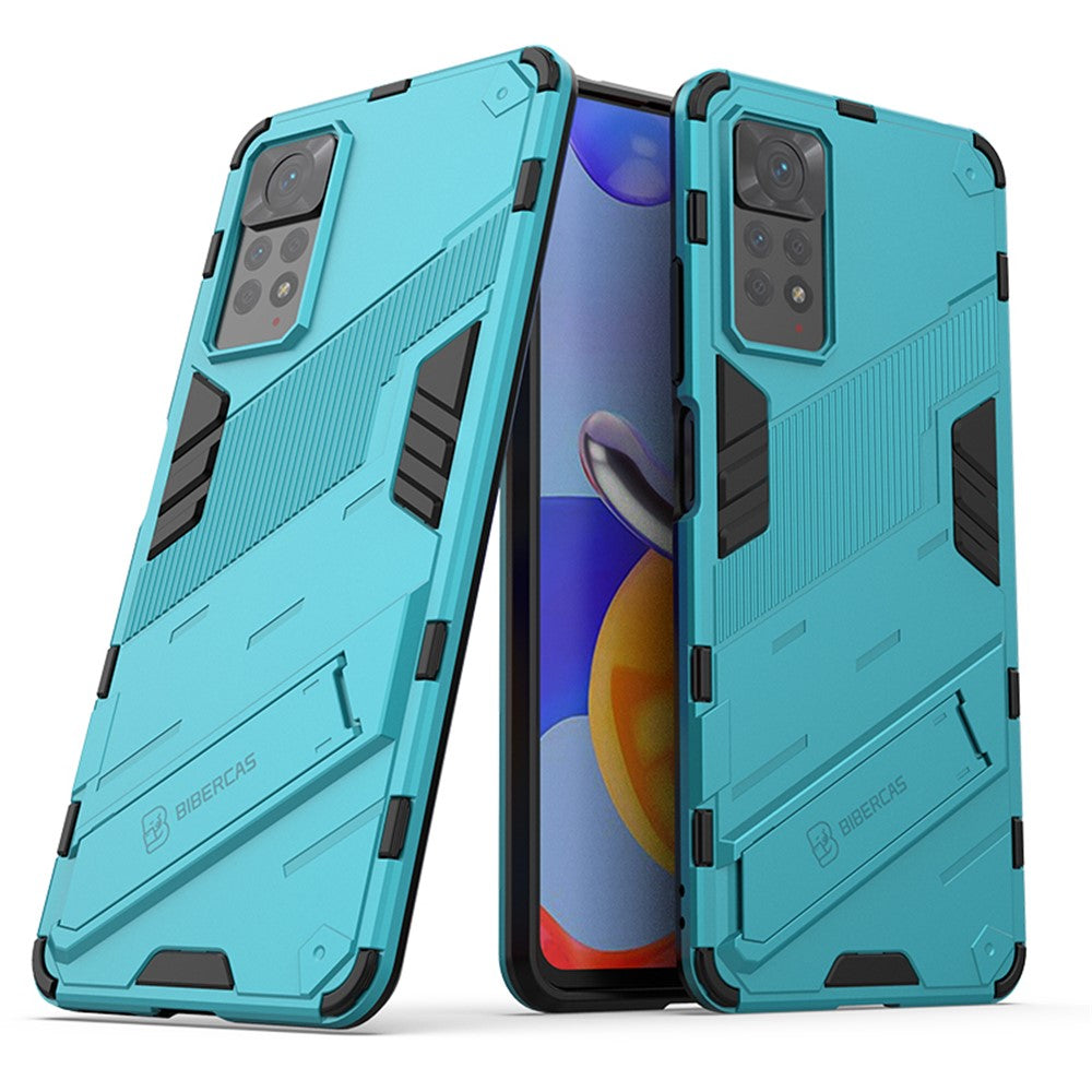 Xiaomi Redmi Note 12 Pro 4G / 11 Pro 4G (MediaTek) / Note 11 Pro 5G (Qualcomm) Hårt PC + Mjukt TPU Stativ mobilskal