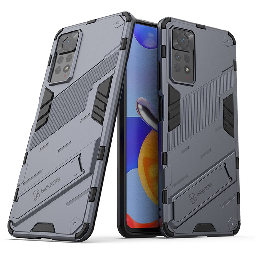 Xiaomi Redmi Note 12 Pro 4G / 11 Pro 4G (MediaTek) / Note 11 Pro 5G (Qualcomm) Hårt PC + Mjukt TPU Stativ mobilskal