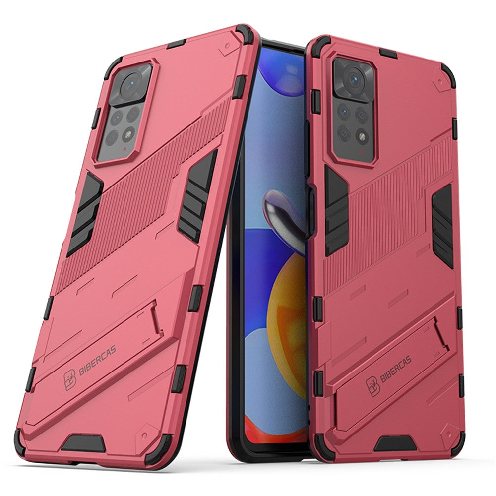 Xiaomi Redmi Note 12 Pro 4G / 11 Pro 4G (MediaTek) / Note 11 Pro 5G (Qualcomm) Hårt PC + Mjukt TPU Stativ mobilskal