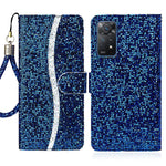 For Xiaomi Redmi Note 11 Pro 5G (Qualcomm)/Redmi Note 11 Pro 4G (MediaTek) Fashionable Glittery Sequins PU Leather Shockproof Cell Phone Case with Stand Wallet