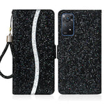 For Xiaomi Redmi Note 11 Pro 5G (Qualcomm)/Redmi Note 11 Pro 4G (MediaTek) Fashionable Glittery Sequins PU Leather Shockproof Cell Phone Case with Stand Wallet
