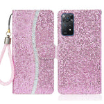 For Xiaomi Redmi Note 11 Pro 5G (Qualcomm)/Redmi Note 11 Pro 4G (MediaTek) Fashionable Glittery Sequins PU Leather Shockproof Cell Phone Case with Stand Wallet