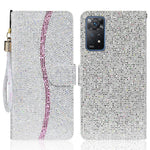 For Xiaomi Redmi Note 11 Pro 5G (Qualcomm)/Redmi Note 11 Pro 4G (MediaTek) Fashionable Glittery Sequins PU Leather Shockproof Cell Phone Case with Stand Wallet