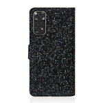 For Xiaomi Redmi Note 11 4G (Qualcomm)/Redmi Note 11S 4G Glittery Sequins PU Leather Drop-proof Scratch-resistant Wallet Phone Case with Stand