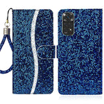 For Xiaomi Redmi Note 11 4G (Qualcomm)/Redmi Note 11S 4G Glittery Sequins PU Leather Drop-proof Scratch-resistant Wallet Phone Case with Stand