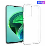 Xiaomi Redmi Note 11E 5G / Redmi 10 5G / Redmi 10 Prime+ 5G 10 st / förpackning Innerfodral med anti-vattenstämpel, lätt tunt och genomskinligt TPU-skal, mobilmobilfodral
