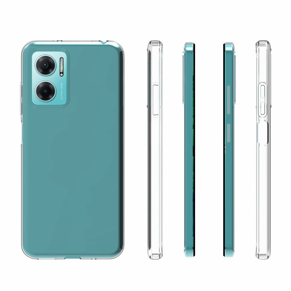 Xiaomi Redmi Note 11E 5G / Redmi 10 5G / Redmi 10 Prime+ 5G 10 st / förpackning Innerfodral med anti-vattenstämpel, lätt tunt och genomskinligt TPU-skal, mobilmobilfodral