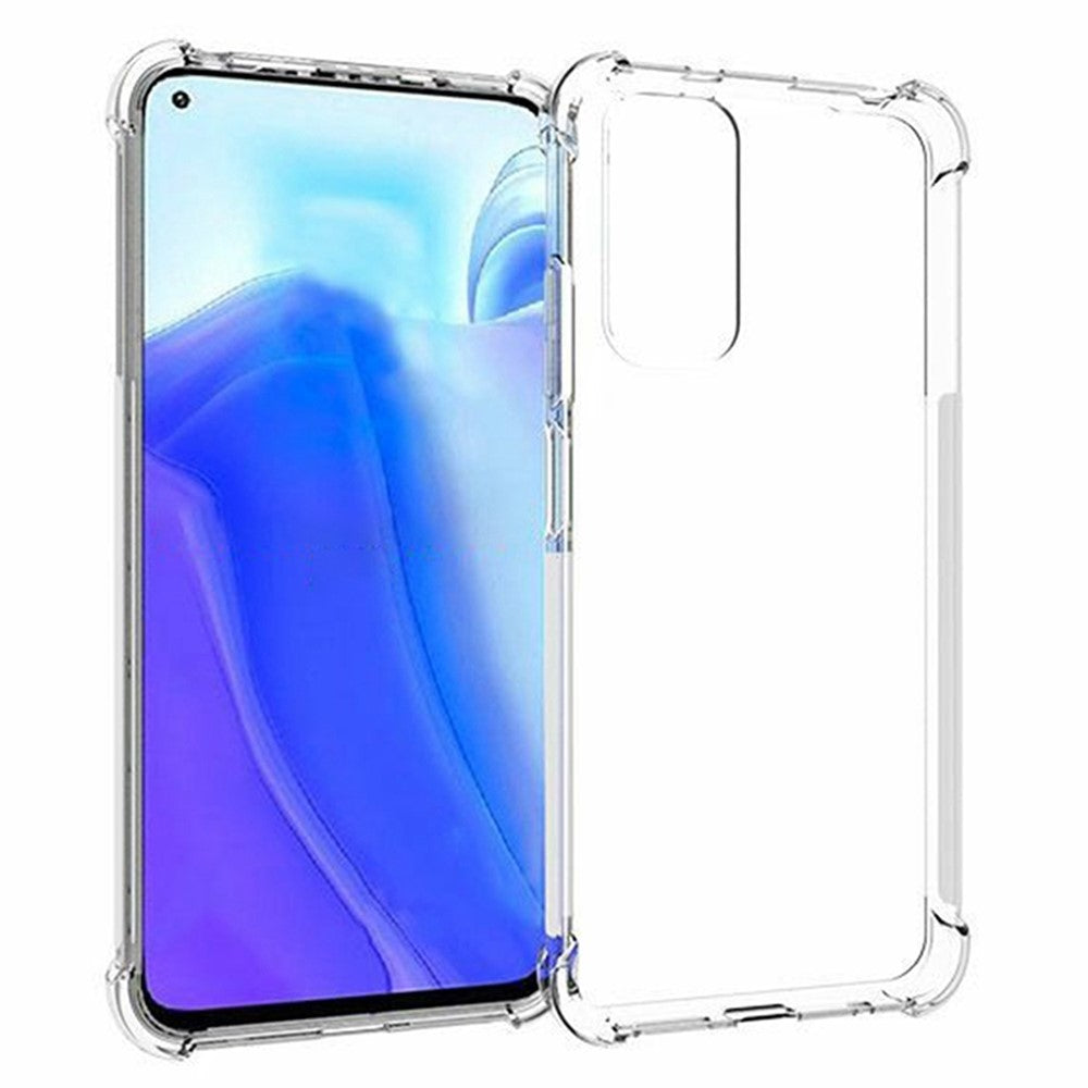For Xiaomi Redmi Note 11S 4G/Redmi Note 11 4G (Qualcomm) Thickened Four Corners Anti-fall Non-slip Soft TPU Clear Back Case Mobile Phone Shell