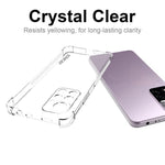 ENKAY HAT PRINCE til Xiaomi Redmi Note 11 Pro 5G (Kina) (MediaTek)/11 Pro+ 5G, krystalklart cover med faldsikring i alle fire hjørner, skridsikker kant, TPU-mobilskal