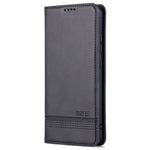 AZNS For Xiaomi 12/12X/12S 5G Well-protected Textured Leather Phone Case Stand Function Magnetic Auto-absorbed Cover with Wallet