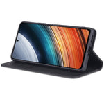 AZNS For Xiaomi Redmi K50 Pro/K50 Protective Phone Case Magnetic Closure Textured PU Leather Stand Phone Cover with Wallet
