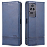 AZNS For Xiaomi Redmi K50 Pro/K50 Protective Phone Case Magnetic Closure Textured PU Leather Stand Phone Cover with Wallet