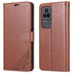 AZNS For Xiaomi Redmi K50 Pro/K50 Wallet Phone Case Textured PU Leather Folio Flip Book Cover TPU Shockproof Stand Case